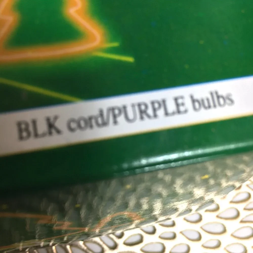 RICE LIGHTS String Purple 140 Count VTG NWT NOS